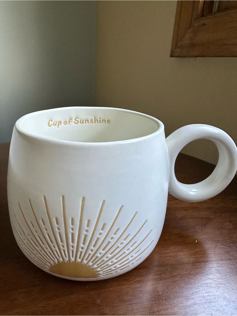 Mainstays Stoneware 16 oz Cup of Sunshine Mug